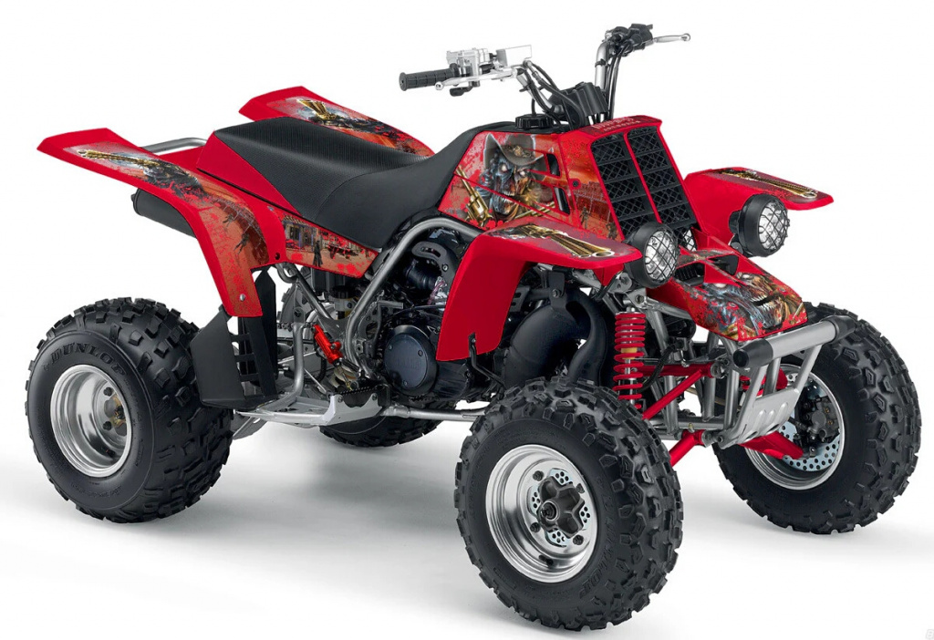 Zombie Outlaw Splatter Rot für Yamaha Banshee YFZ 350