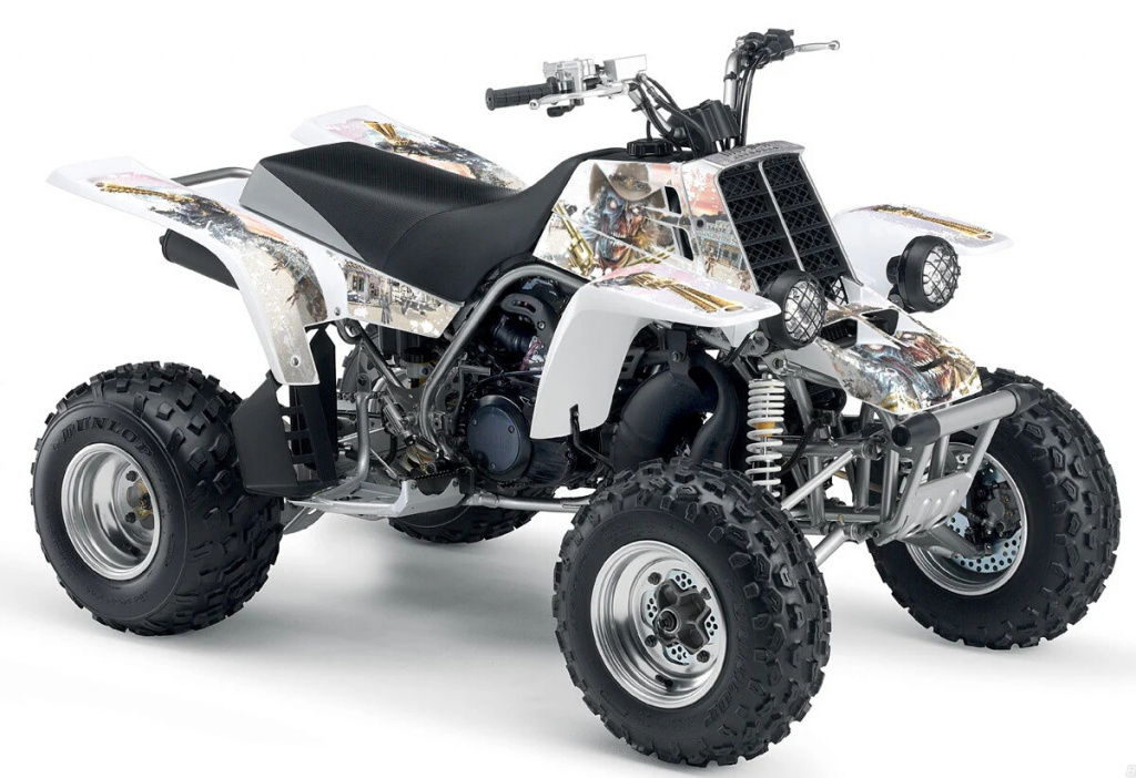 Zombie Outlaw Splatter Weiß für Yamaha Banshee YFZ 350