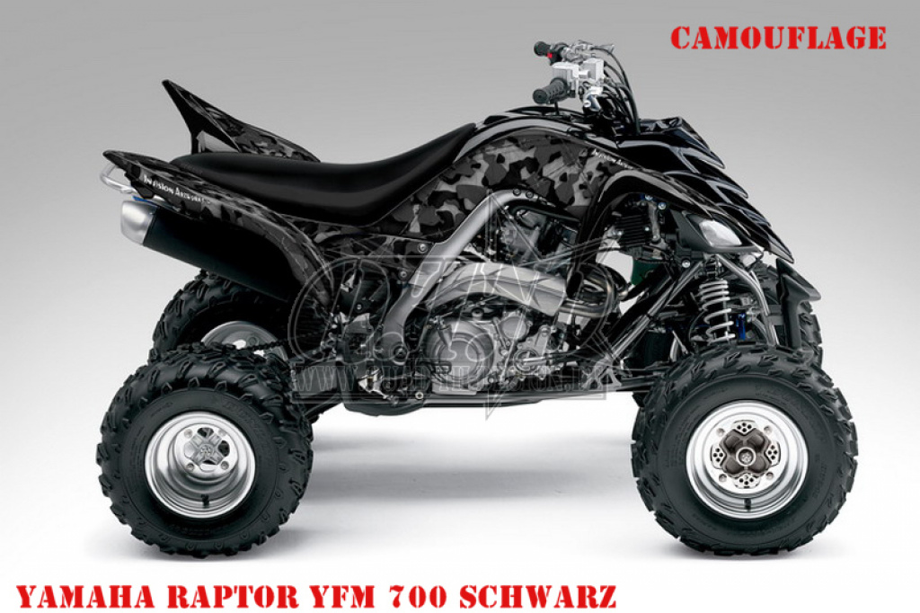 Camo Schwarz für Yamaha Raptor YFM 700 R 2006-2012