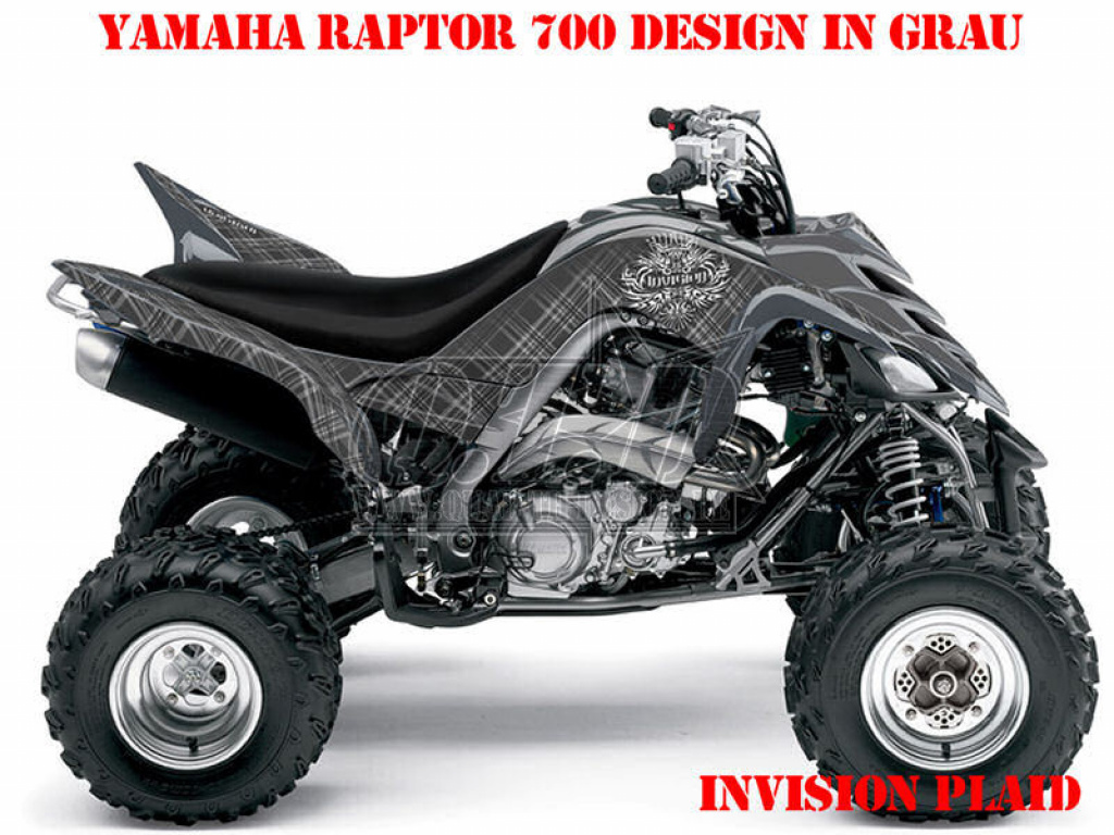 Invision Plaid Silber für Yamaha Raptor YFM 700 R 2006-2012