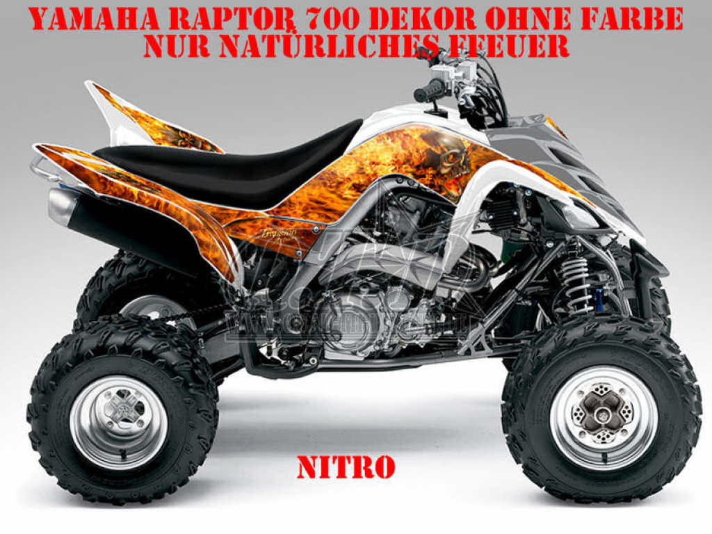 Nitro nur natürliches Feuer für Yamaha Raptor YFM 700 R 2006-2012