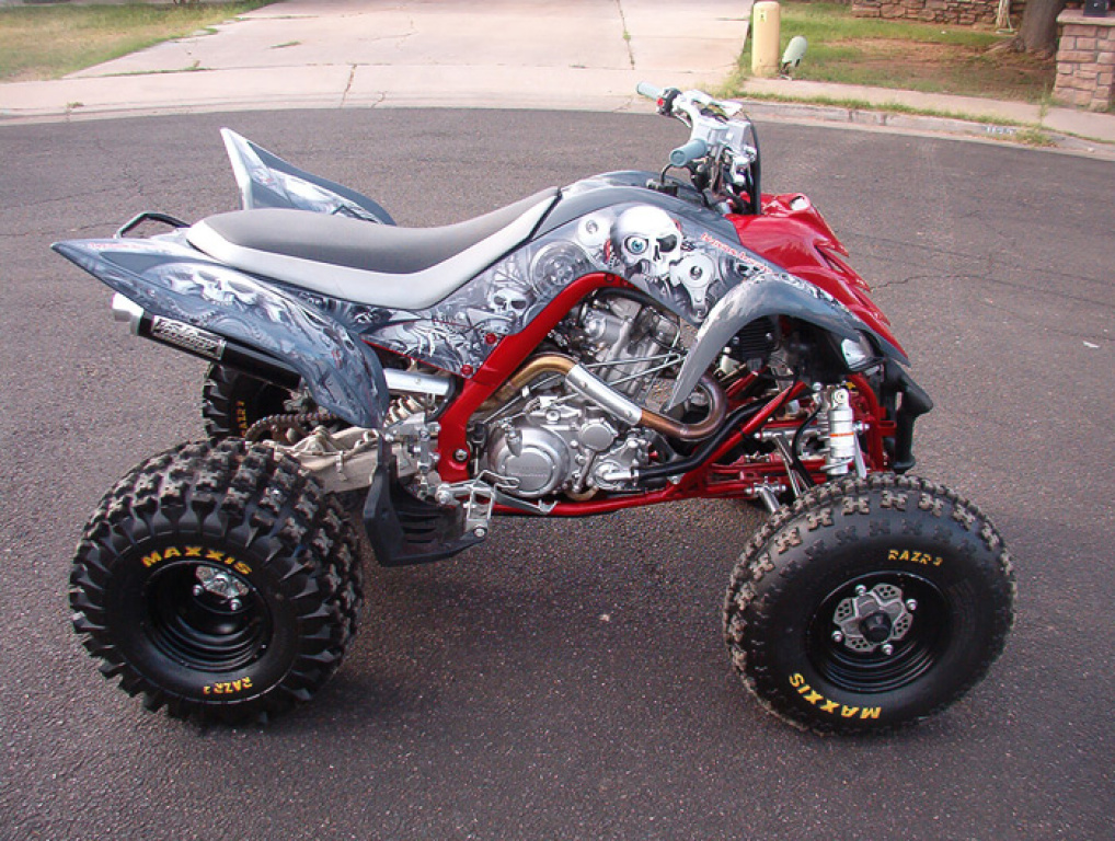 Head Creeps Silber für Yamaha Raptor YFM 700 R 2006-2012