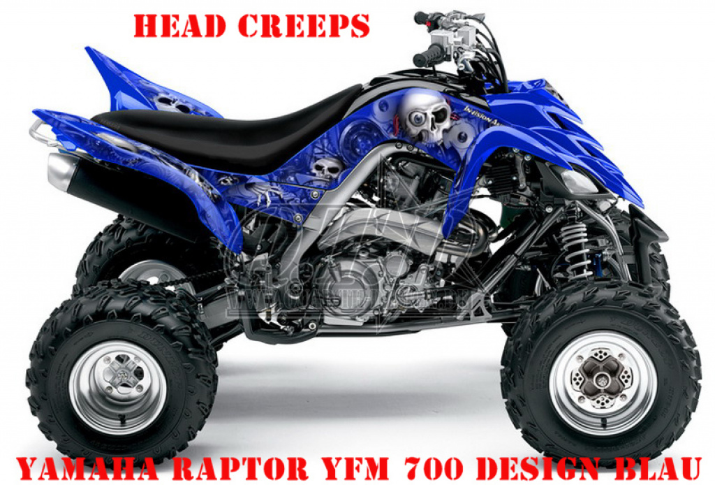 Head Creeps Blau für Yamaha Raptor YFM 700 R 2006-2012