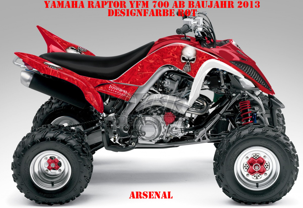Arsenal Rot für Yamaha Raptor YFM 700 R up 2013+
