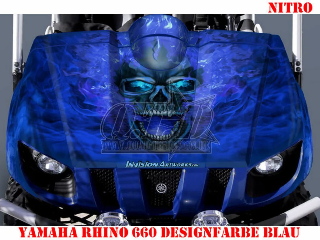 Nitro Blau, Feuerfarbe = Dekorfarbe für Yamaha Rhino 450/660/700