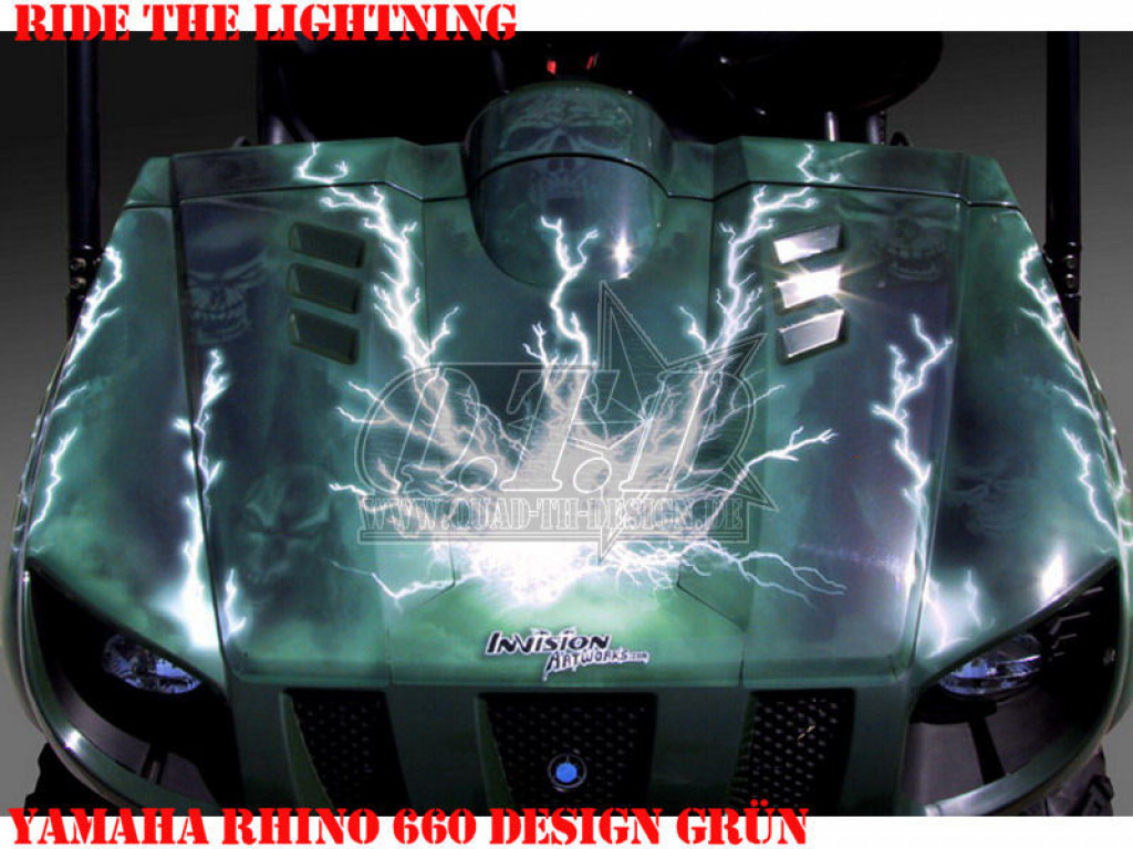 Ride the Lightning Green for Yamaha Rhino 450/660/700