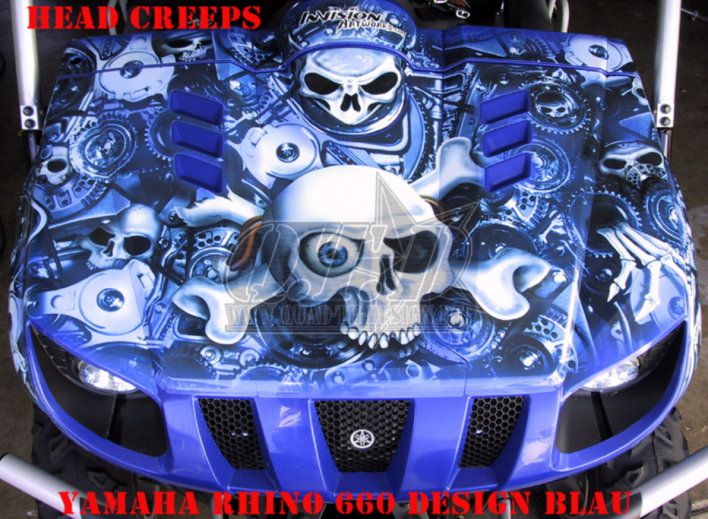 Head Creeps Blue for Yamaha Rhino 450/660/700