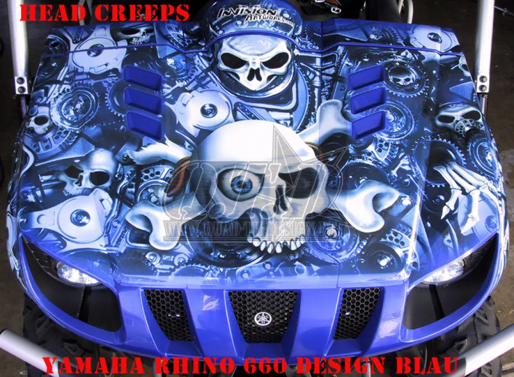 Head Creeps Blue for Yamaha Rhino 450/660/700