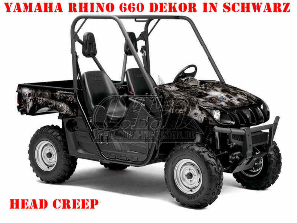 Head Creeps Black for Yamaha Rhino 450/660/700