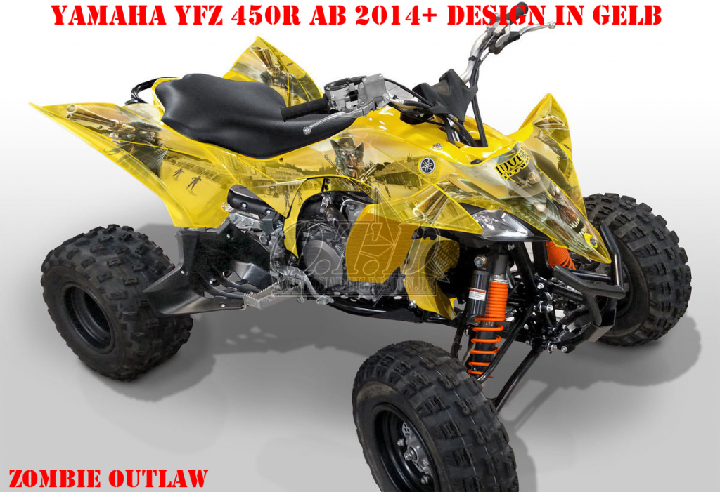 Zombie Outlaw Gelb für Yamaha YFZ 450R 2009-2013