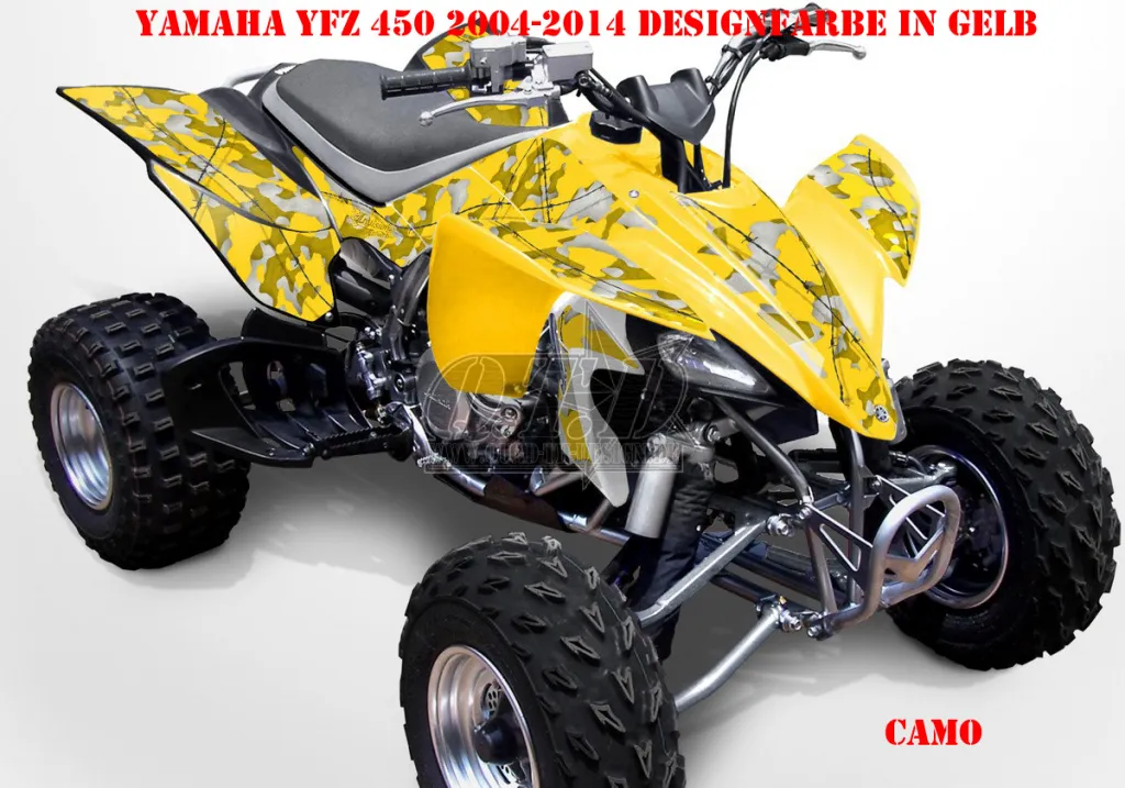 Camo Gelb für Yamaha YFZ 450 2004-2008 & 2012-2014