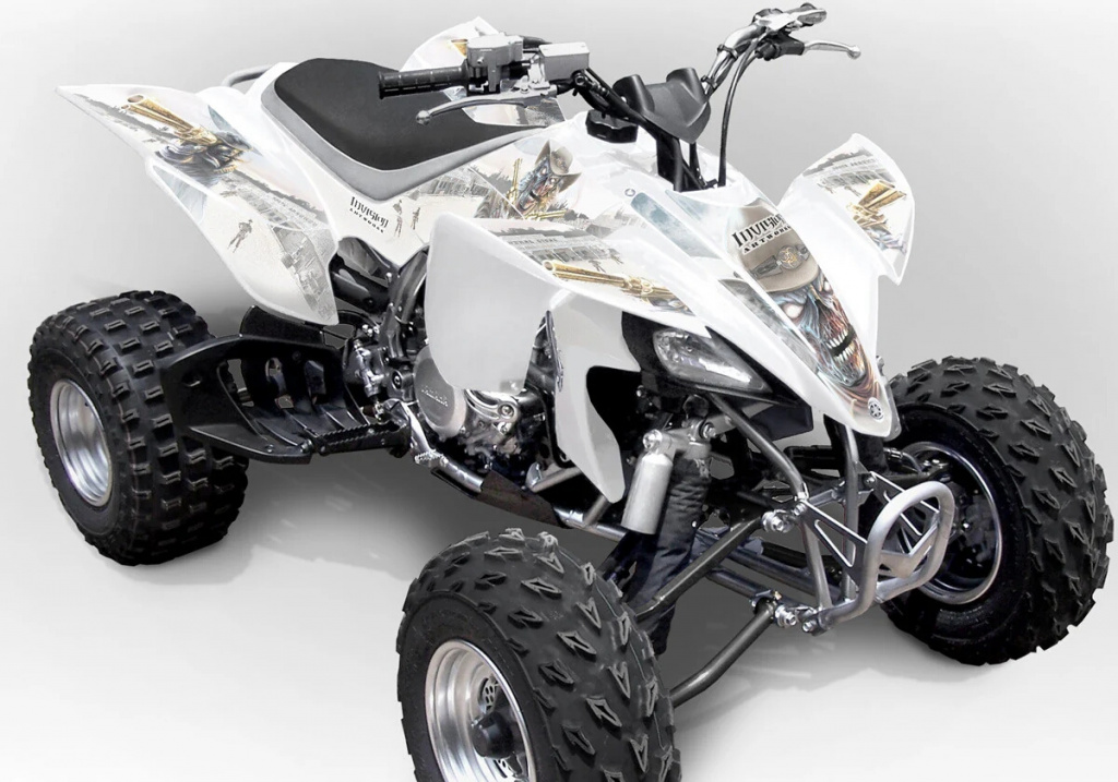 Zombie Outlaw Weiß für Yamaha YFZ 450 2004-2008 & 2012-2014