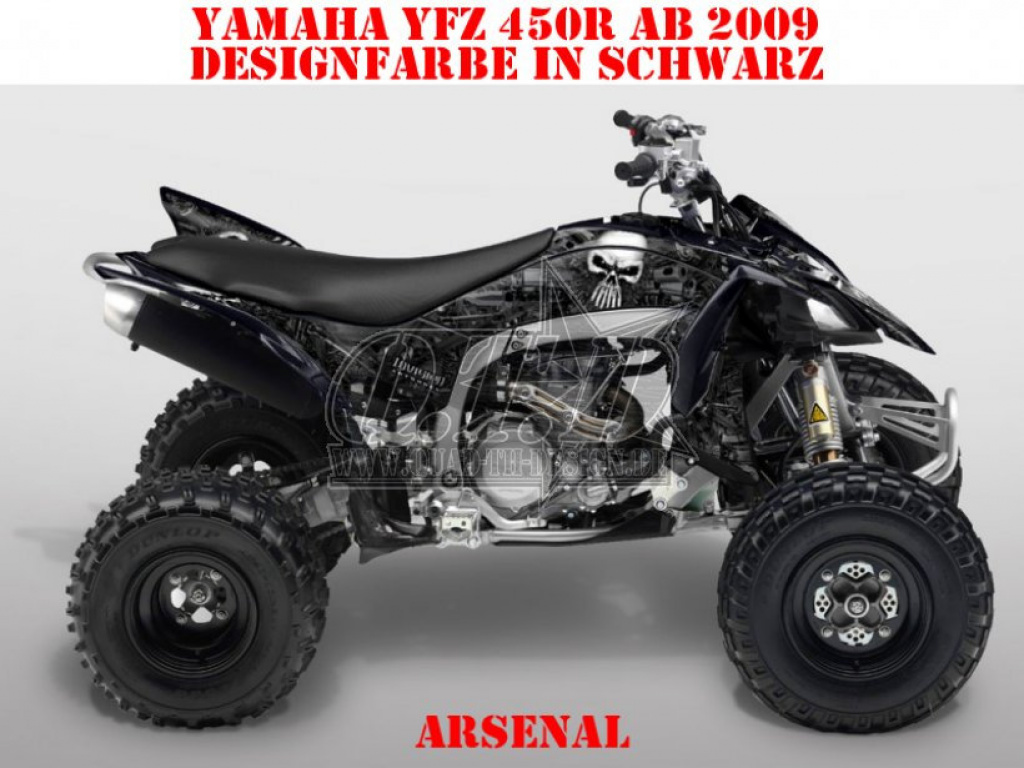 Arsenal Schwarz für Yamaha YFZ 450R 2009-2013