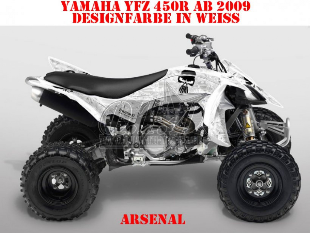 Arsenal Weiß für Yamaha YFZ 450R 2009-2013