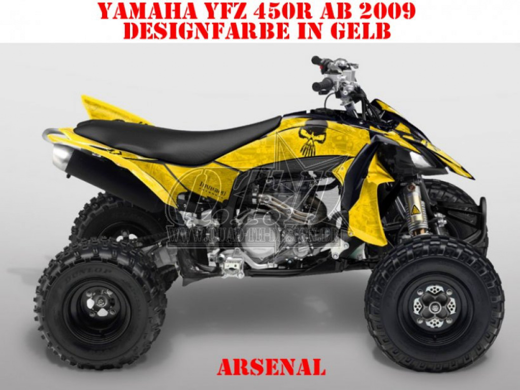 Arsenal Gelb für Yamaha YFZ 450R 2009-2013