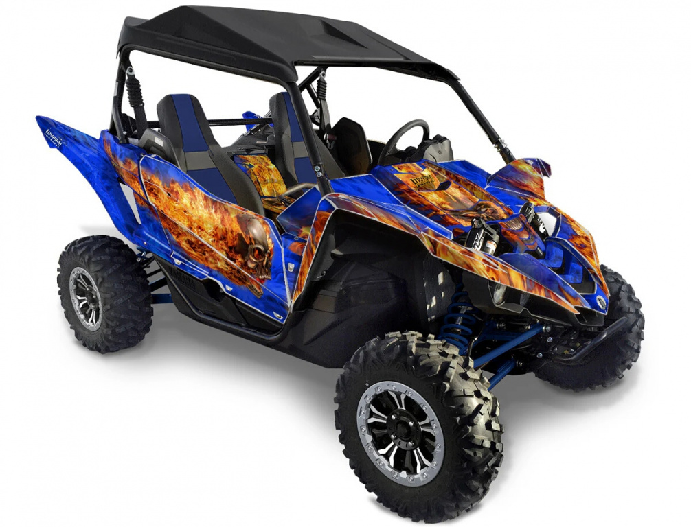 Nitro Design color = Blue, Fire color = Natural for Yamaha YXZ 1000R