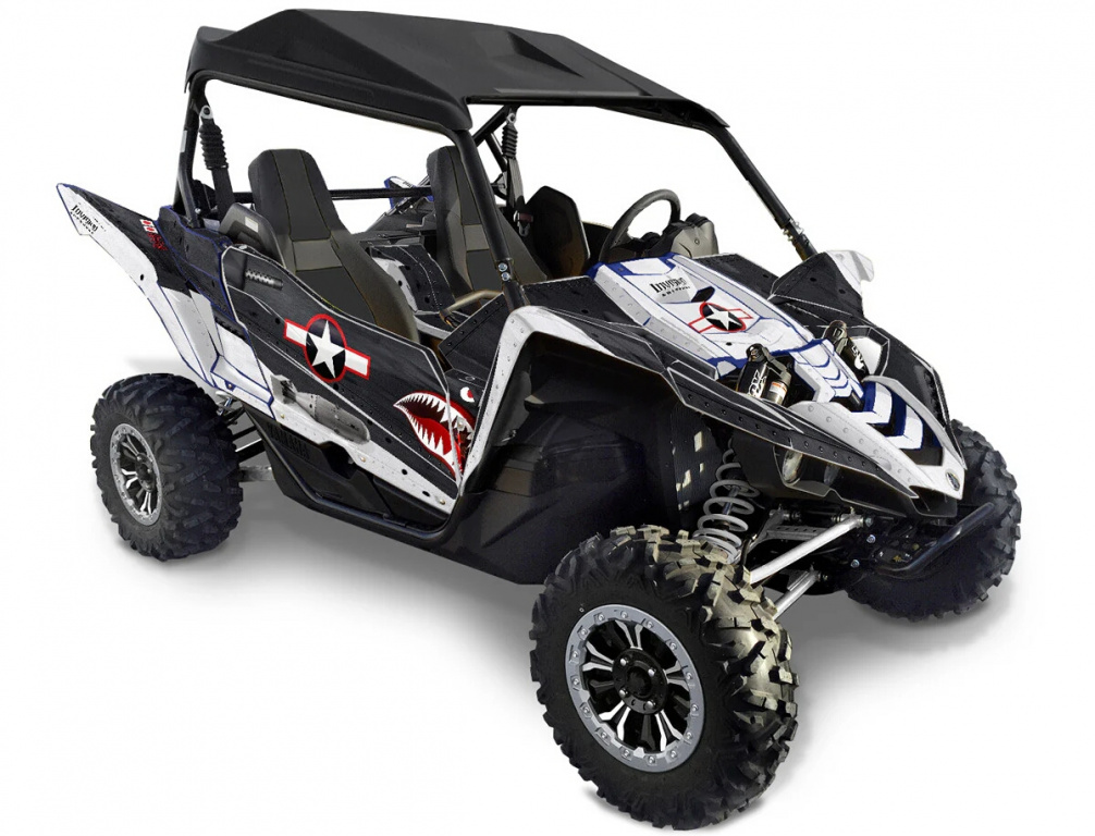 War Machine Background = Black, Design color = Silver for Yamaha YXZ 1000R