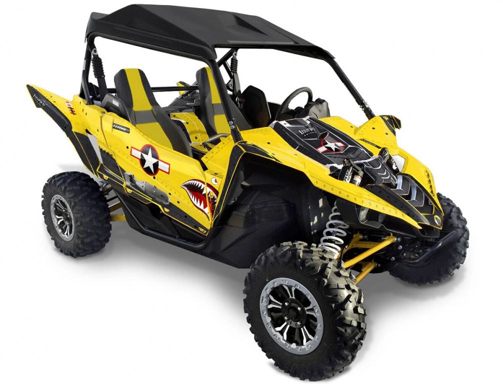War Machine Background = Yellow, Design color = Black for Yamaha YXZ 1000R