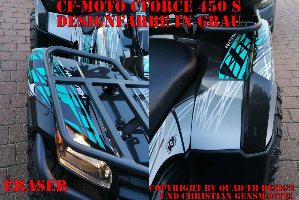 Eraser Grey for CF-Moto CForce 450/500/520 S until to 2022