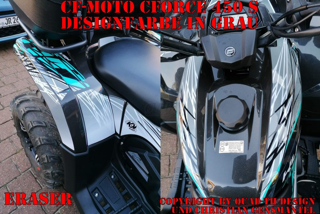 Eraser Grey for CF-Moto CForce 450/500/520 S until to 2022