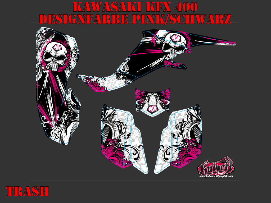 Trash Pink for Kawasaki KFX 400