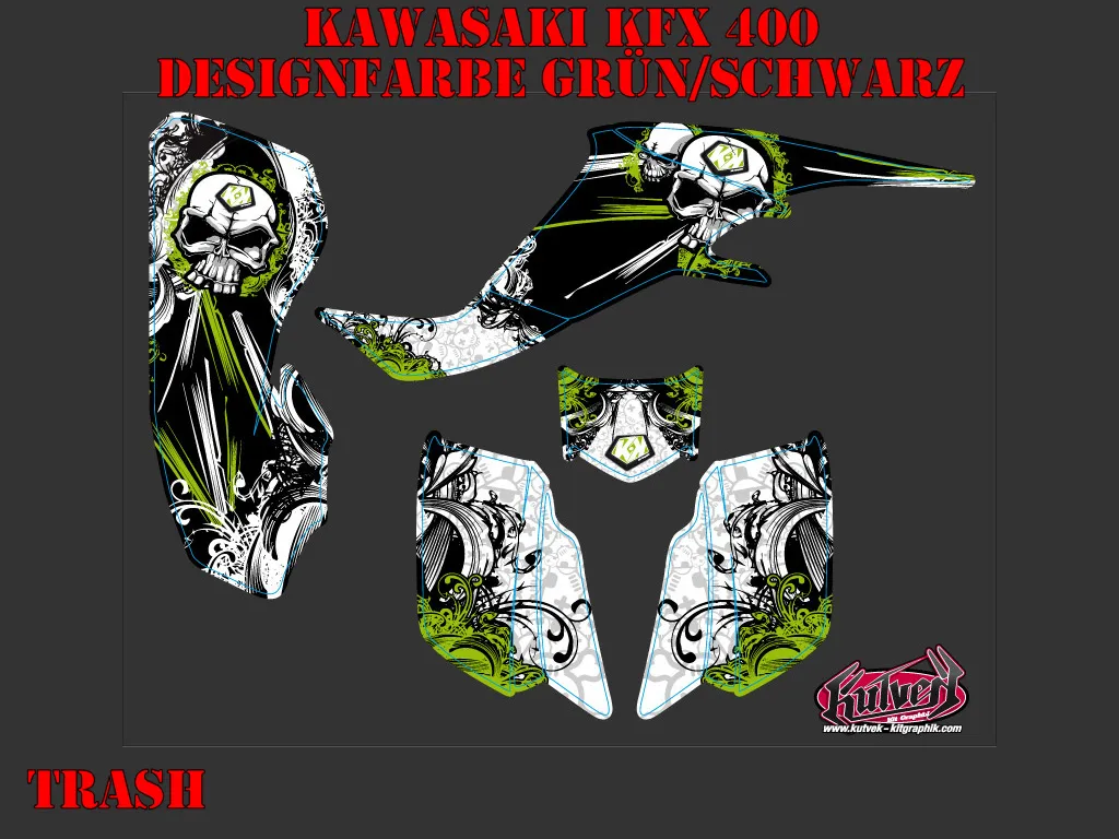 Trash Grün für Kawasaki KFX 400