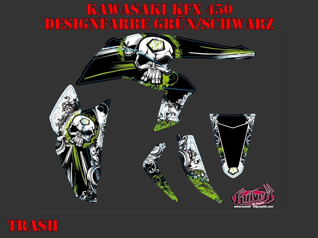 Trash Grün für Kawasaki KFX 450