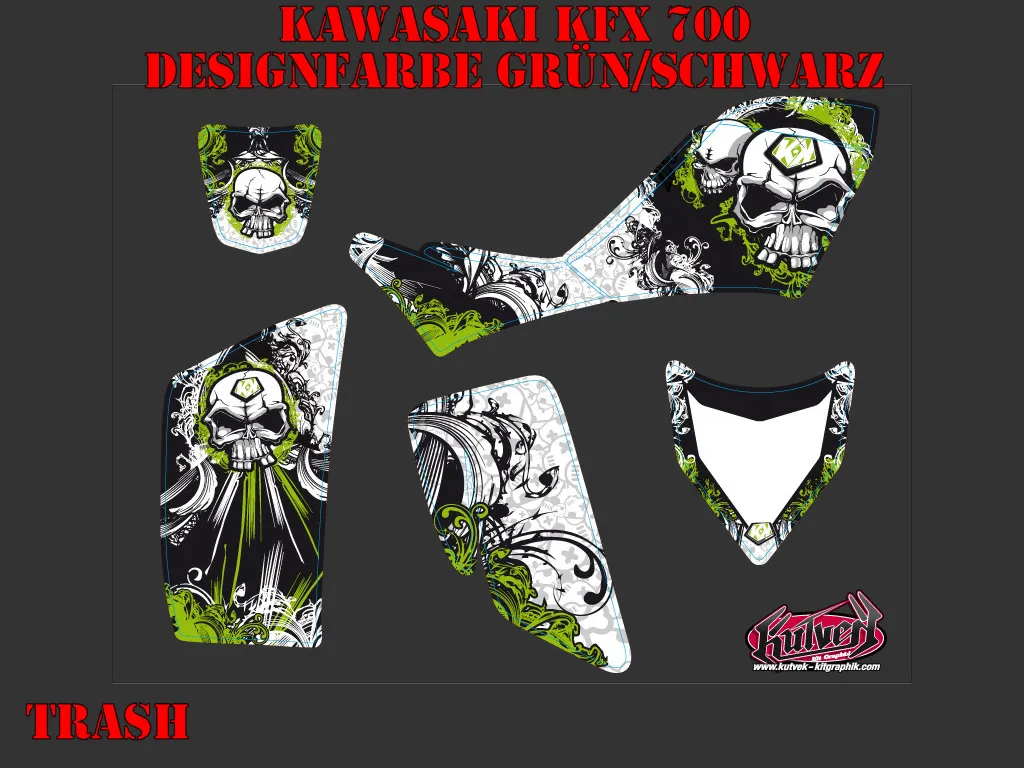 Trash Grün für Kawasaki KFX 700