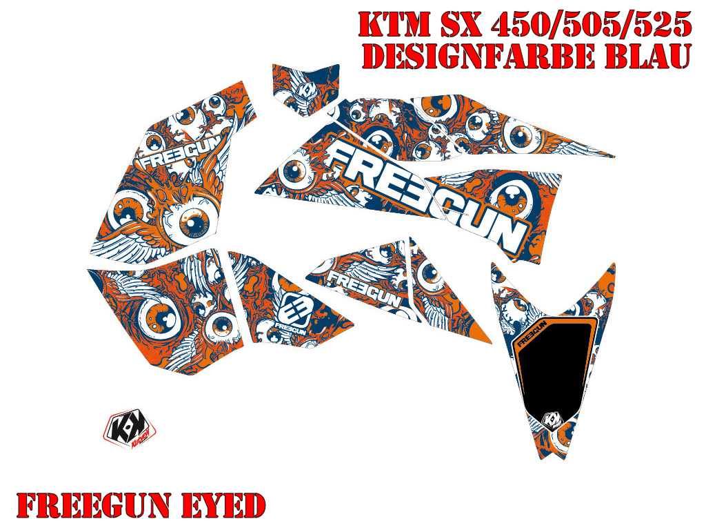 Freegun-Eyed Blau für KTM XC 450