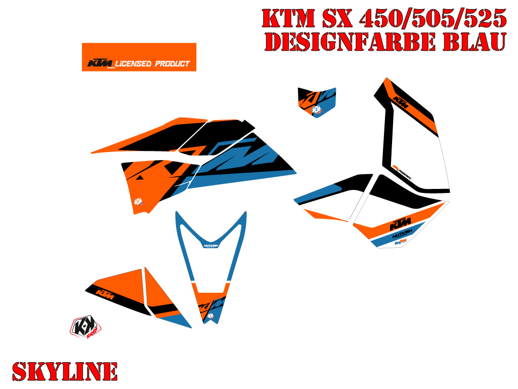 Skyline Blau für KTM XC 525