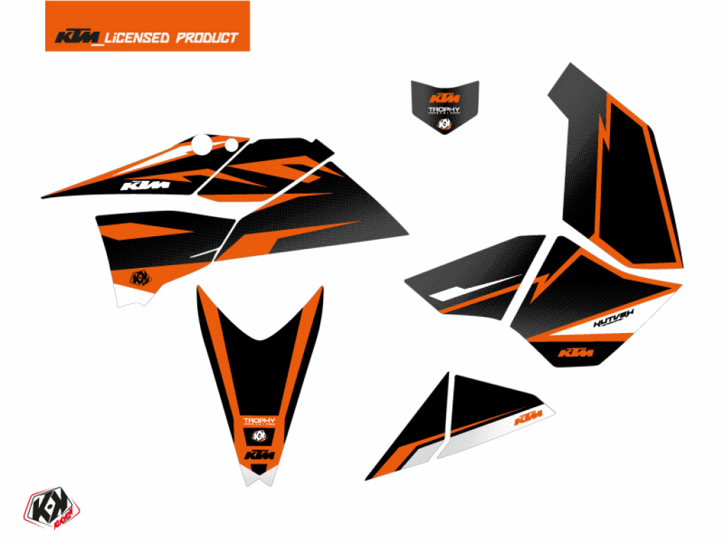 Trophy Schwarz-Orange für KTM XC 525
