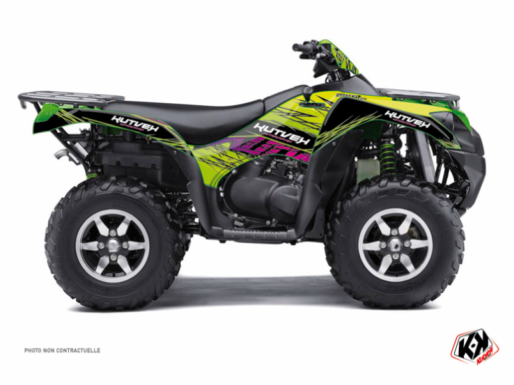 Eraser Grün-Purple für Kawasaki Bruteforce KVF 750 ab 2012+