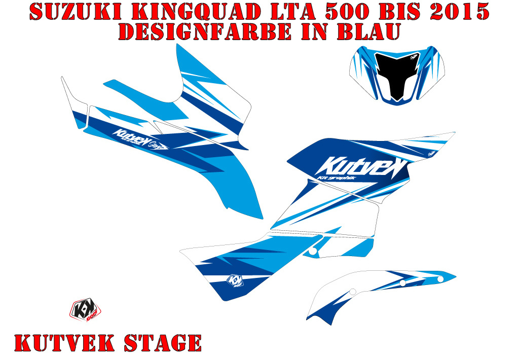 Stage Blau für Suzuki King Quad LT-A 500