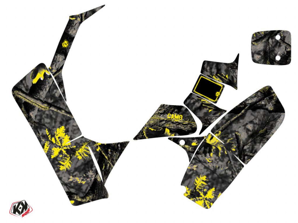 Camo Schwarz-Gelb für Suzuki LT 50 1994-2003