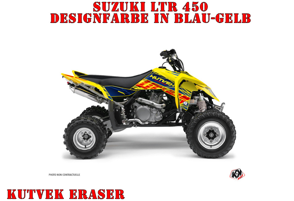 Eraser Blau-Gelb für Suzuki LTR 450