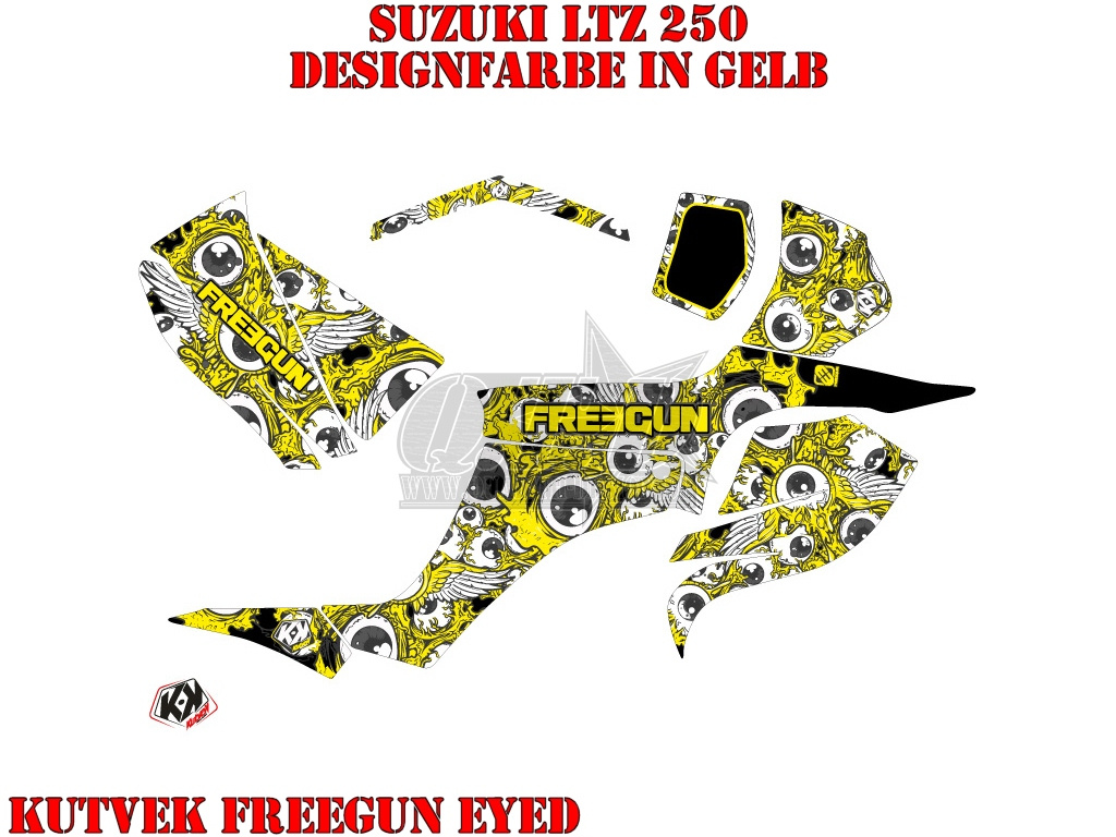 Freegun-Eyed Gelb für Suzuki LTZ 250