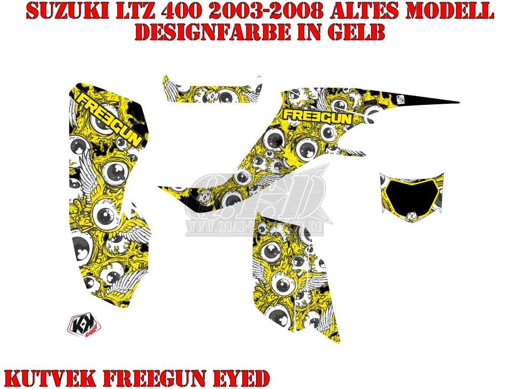 Freegun-Eyed Gelb für Suzuki LTZ 400 2003-2008