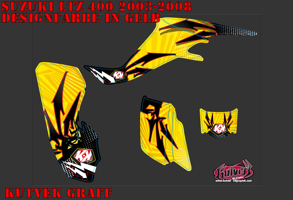 Beispiel Bild für die Farben, Graff für Suzuki LTZ 400 2003-2008
