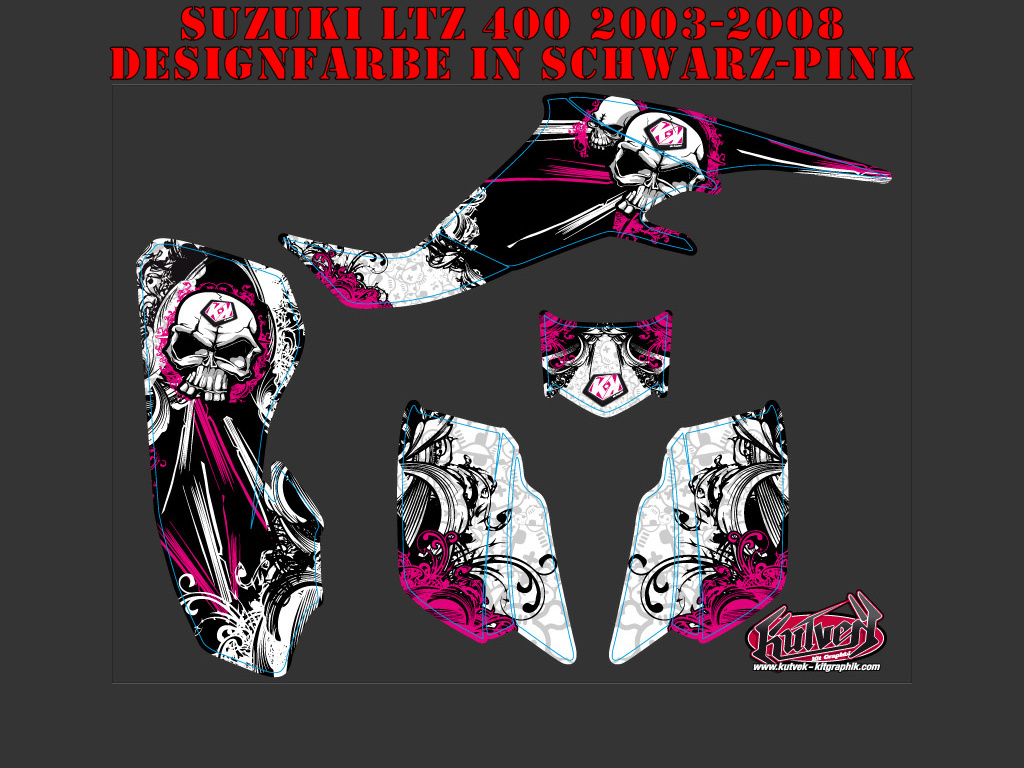Trash Pink für Suzuki LTZ 400 2003-2008