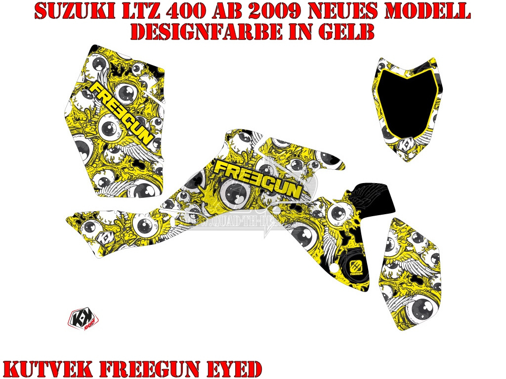 Freegun-Eyed Gelb für Suzuki LTZ 400 ab 2009+