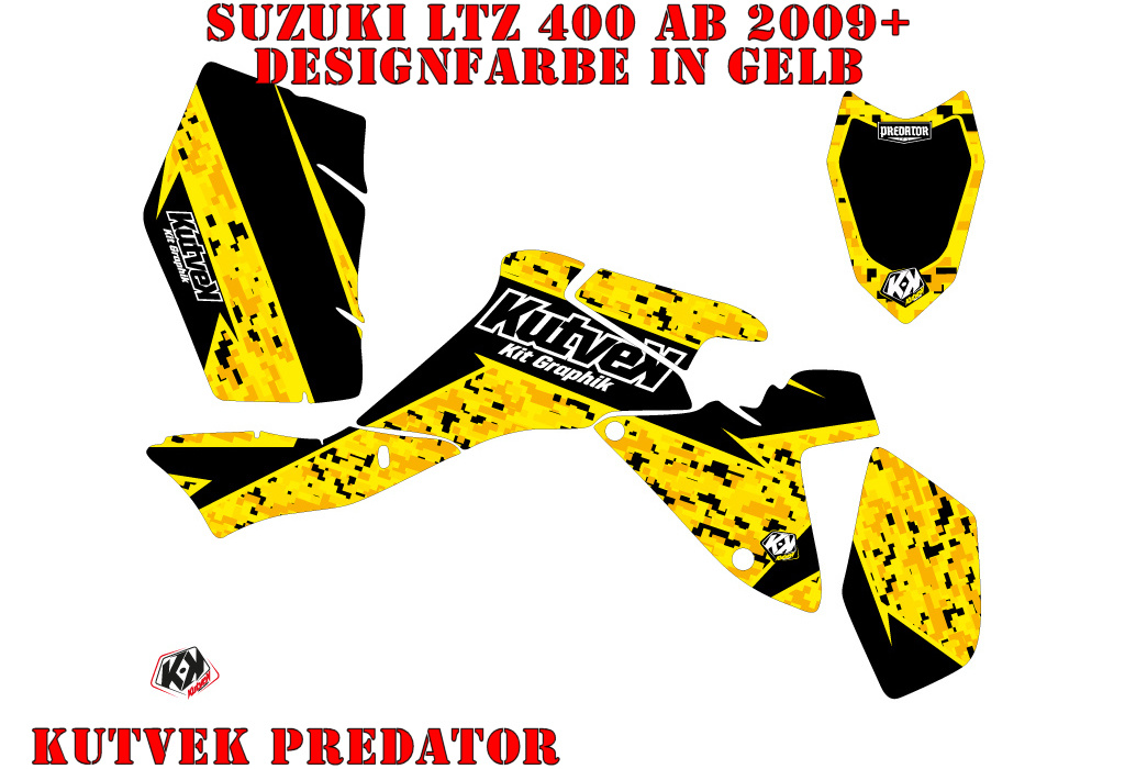 Predator Gelb für Suzuki LTZ 400 ab 2009+