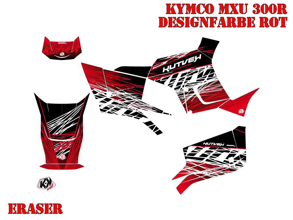 Eraser Rot für Kymco MXU 250R/300R 2010-2018