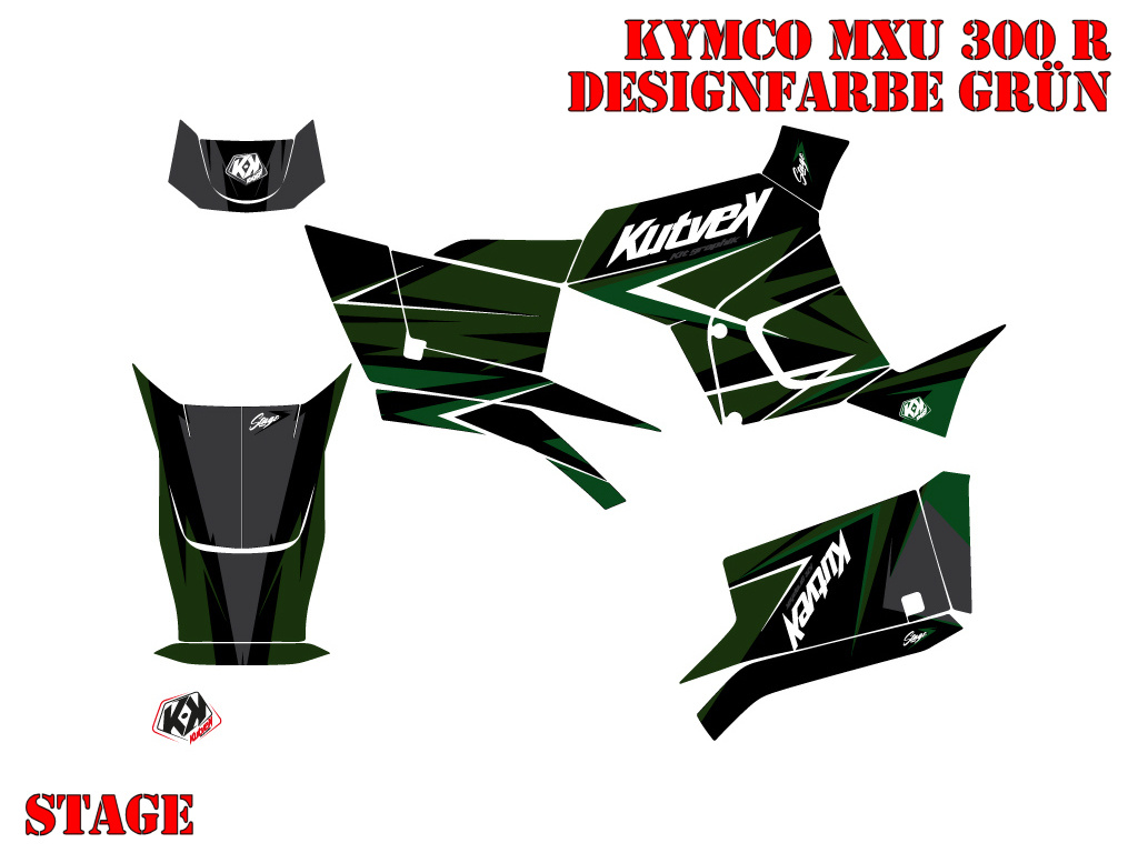 Stage Grün für Kymco MXU 250R/300R 2010-2018