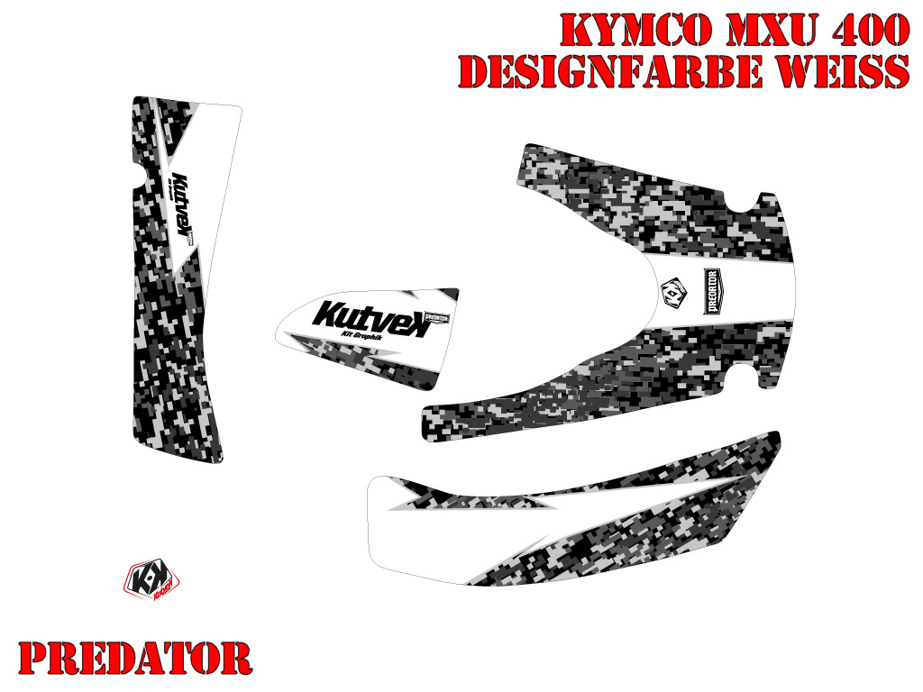 Predator Weiß Standard Kit für Kymco MXU 400 2008-2017
