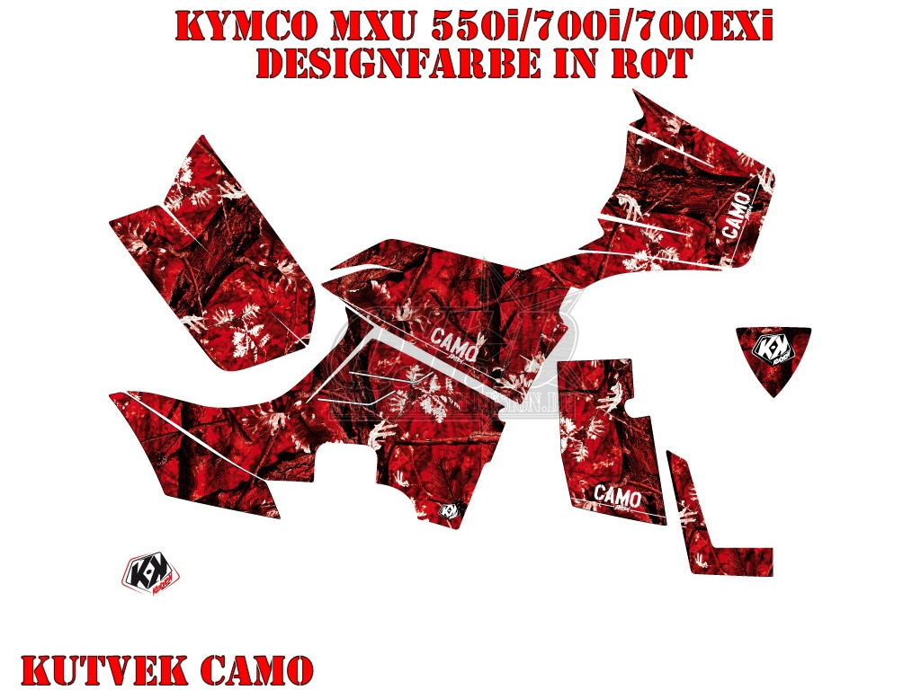 Camo Rot für Kymco MXU 550/700i