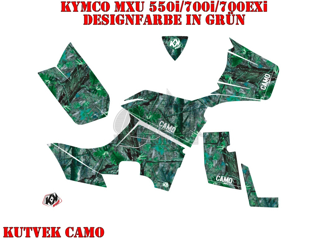 Camo Grün für Kymco MXU 550/700i