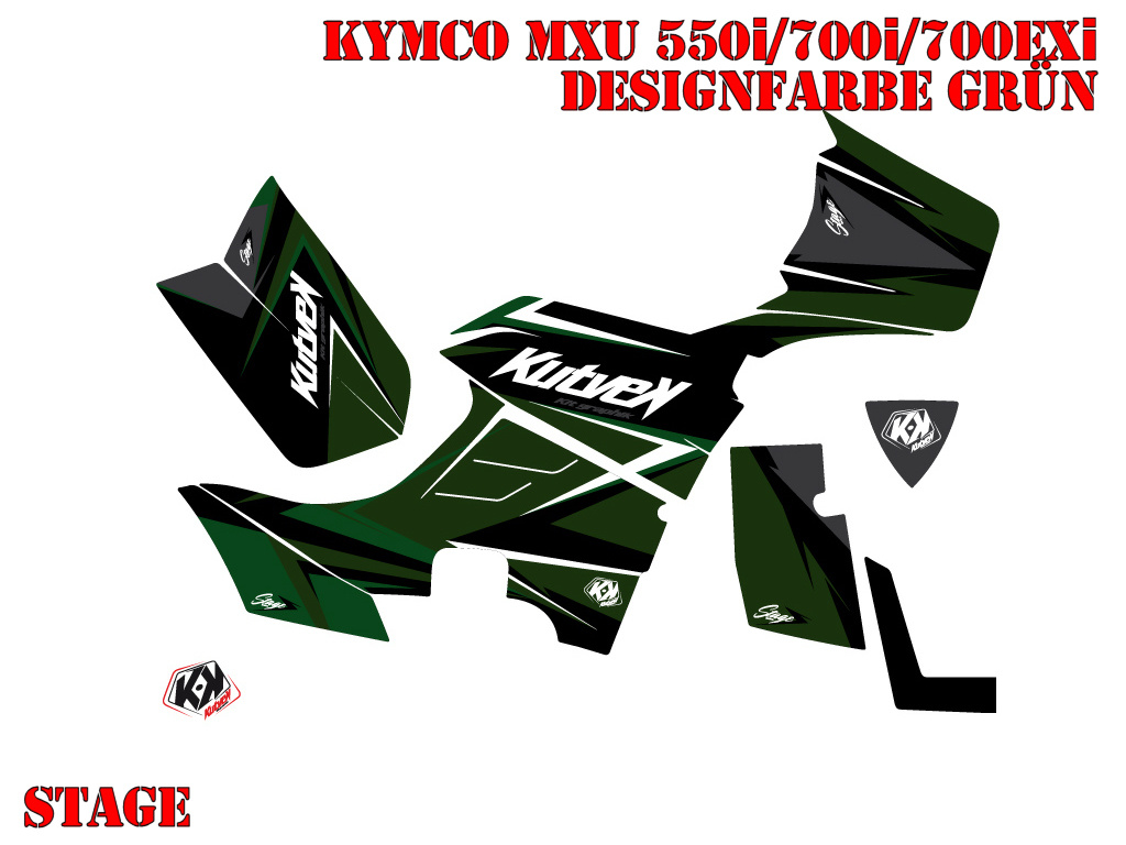 Stage Grün für Kymco MXU 550/700i