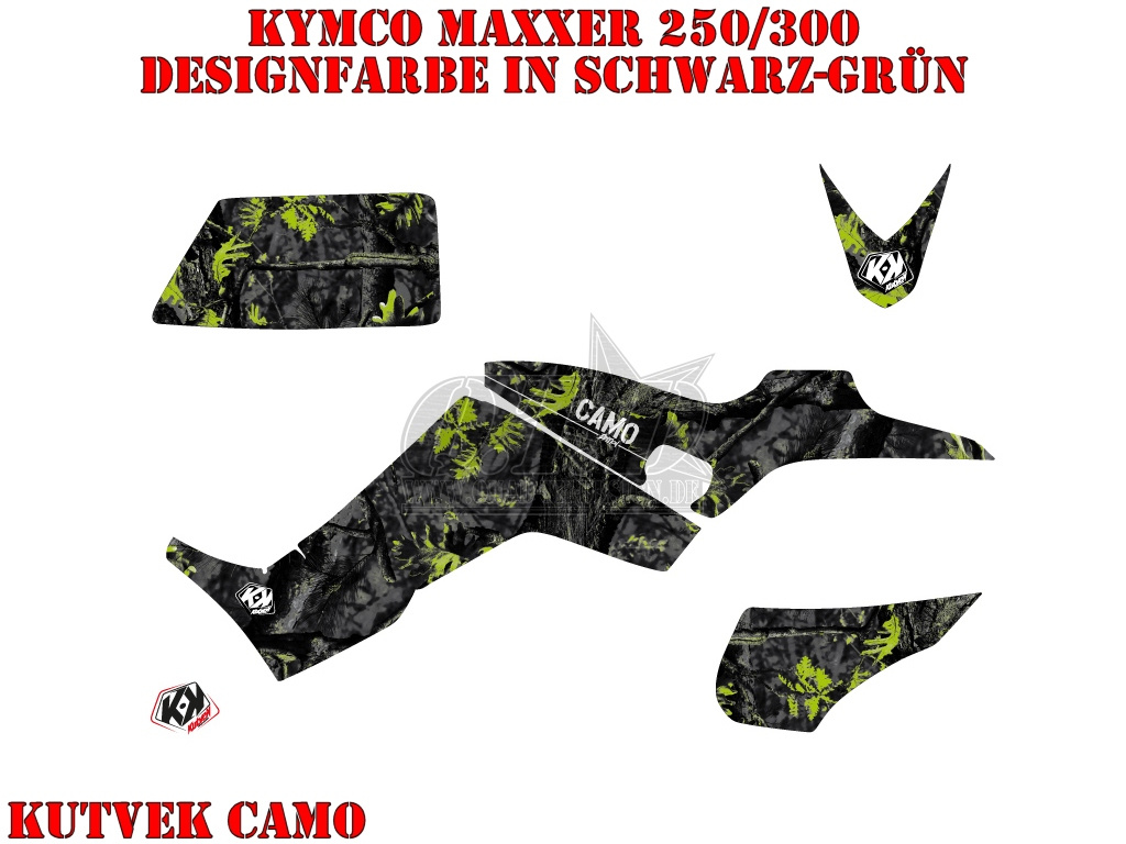 Camo Black-Green for Kymco Maxxer 250/300