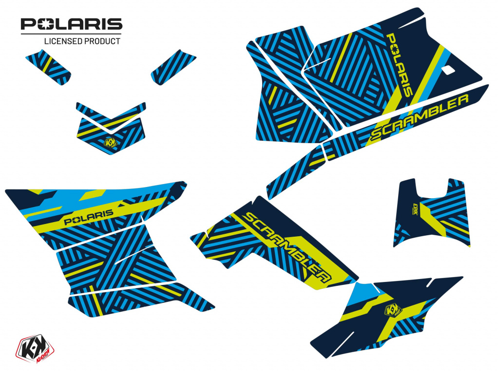 Beispiel Bild für die Farben, Epik Blue Standard Kit for Polaris Scrambler 850/1000 XP 2013-2022