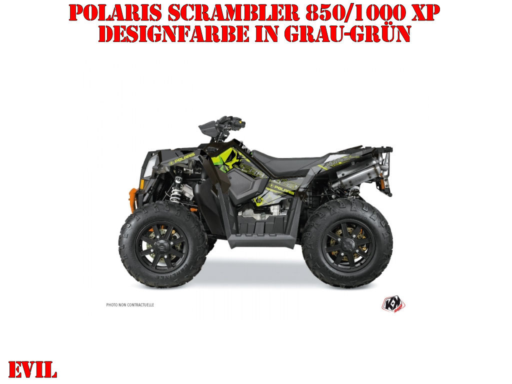 Beispiel Bild für die Farben, Evil Green Standard Kit for Polaris Scrambler 850/1000 XP 2013-2022